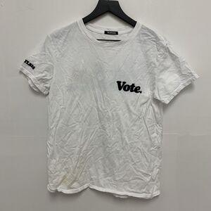 Talentless Vote Tee in Black with Blue Lettering Size L